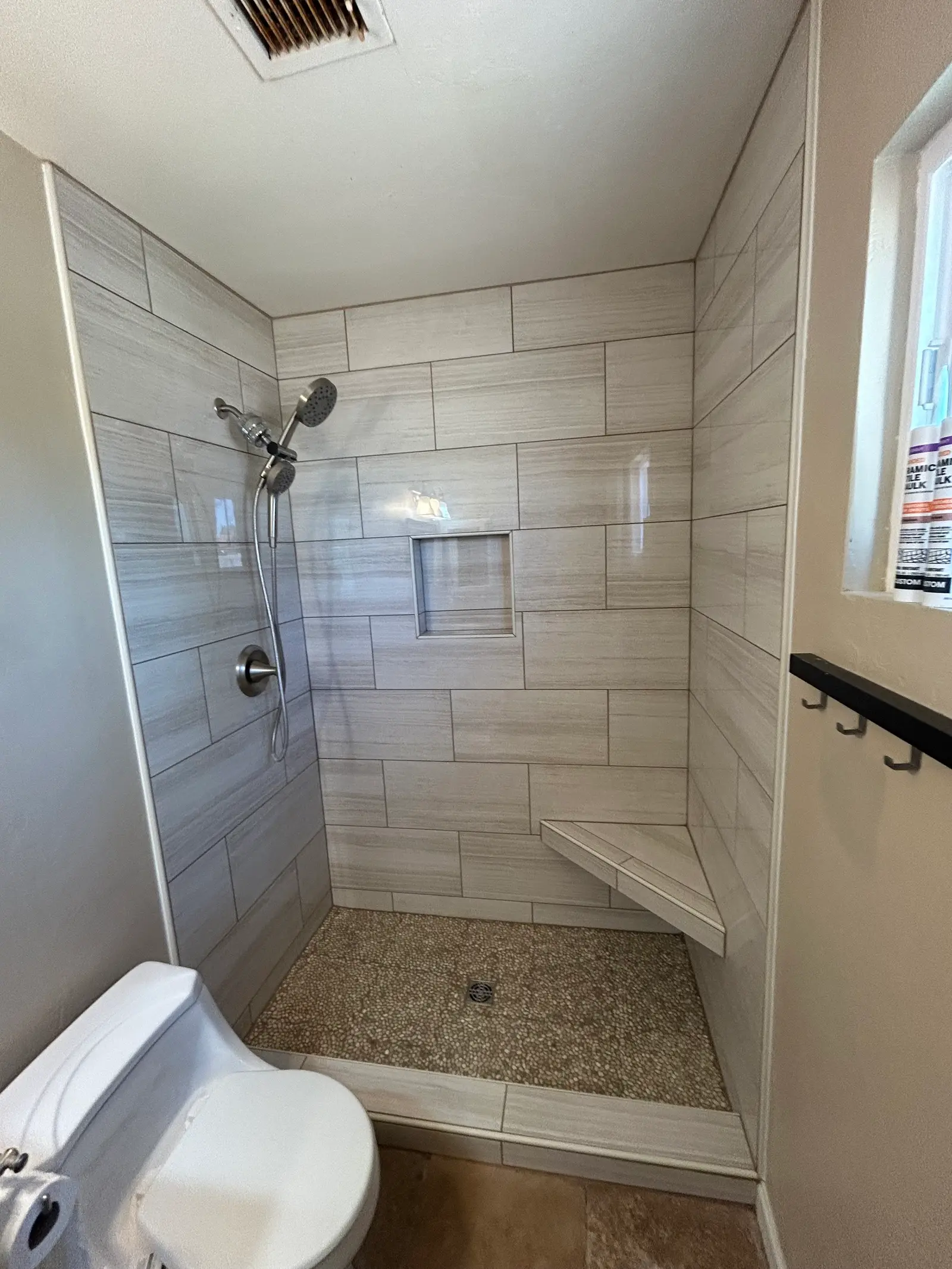 Tile work replacement by Timber & Stone Home Solutions